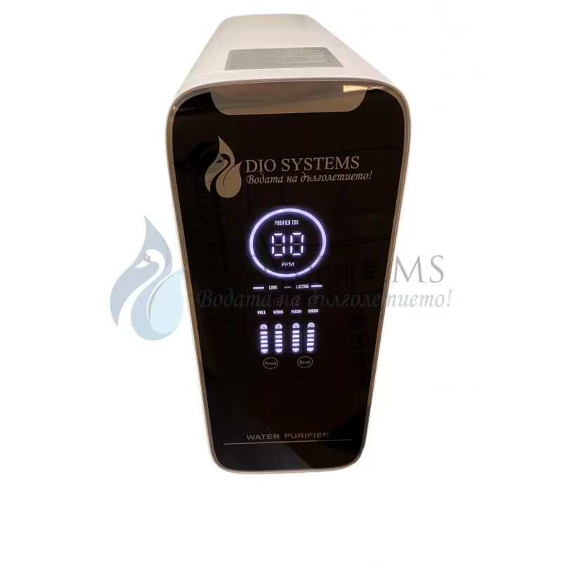 
                    Система с обратна осмоза RO600, без разширителен съд, 90 л/ч, LCD дисплей, TDS метър