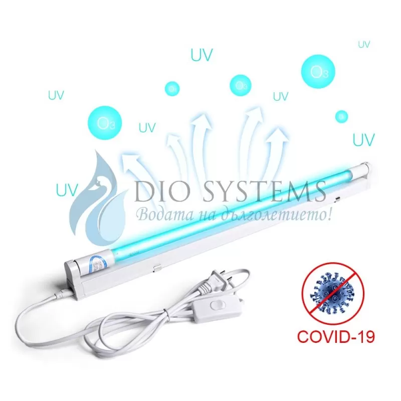 
                    Бактерицидна UVC лампа OSRAM 30W 90 см, 45 кв.м.