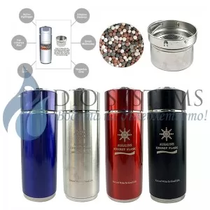 Бутилка с алкализиращ нано-филтър, Ionlife, неръждаема стомана, 4 цвята