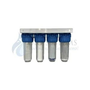 Филтър за вода, Четириколонен, 10"