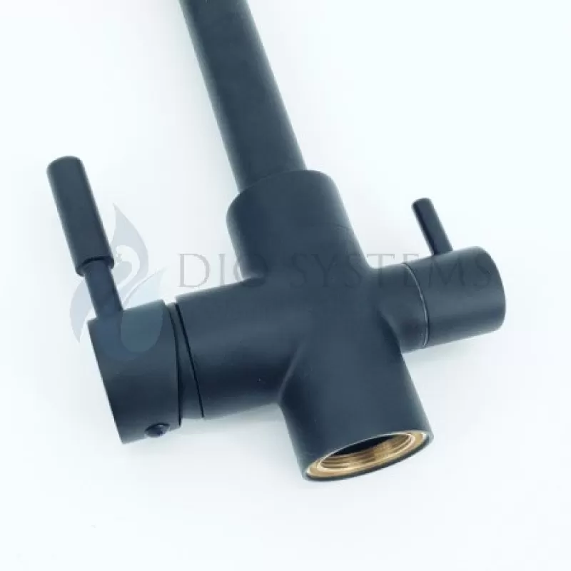 
                    Смесител за вода 3в1, Топла, Студена и Пречистена вода, Бял, Черен или Дъб