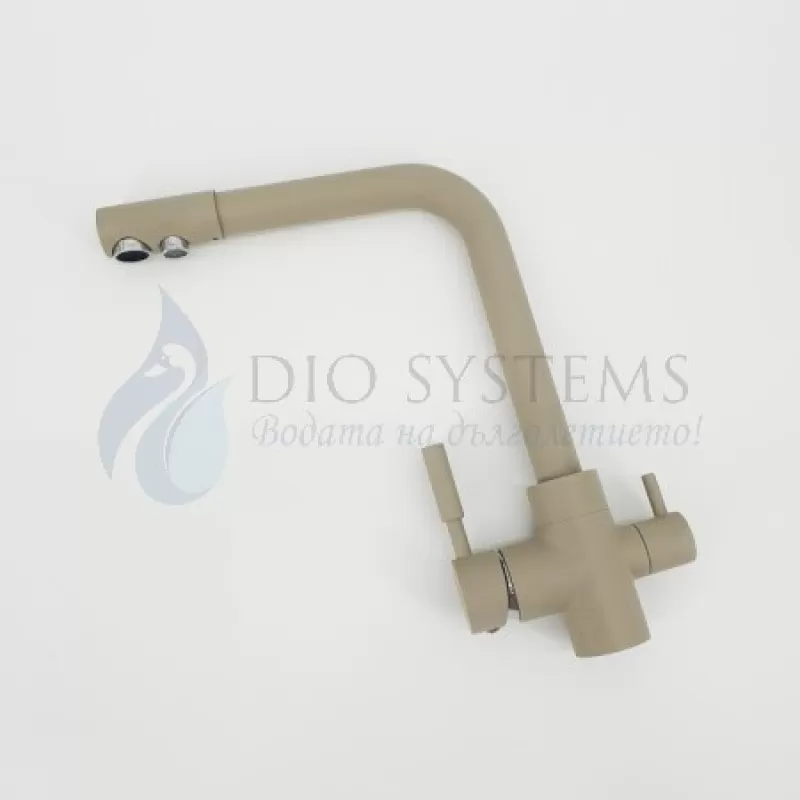 
                    Смесител за вода 3в1, Топла, Студена и Пречистена вода, Бял, Черен или Дъб