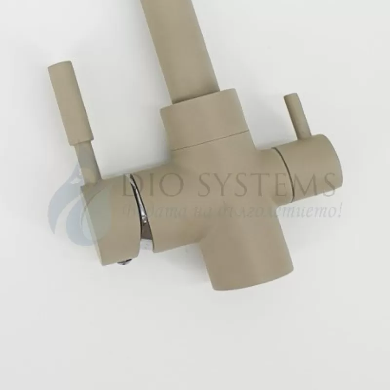 
                    Смесител за вода 3в1, Топла, Студена и Пречистена вода, Бял, Черен или Дъб