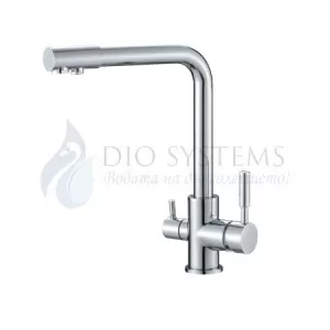 Смесител за вода 3в1, Топла, Студена и Пречистена вода, Матиран Никел или Хром