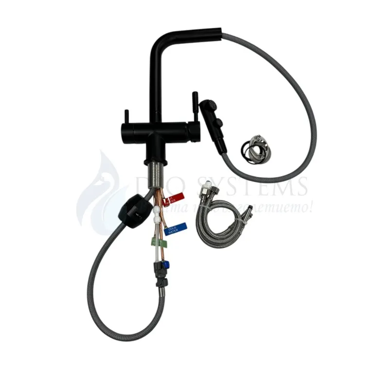 
                    Смесител за вода с подвижна глава, 3в1 , Черен Мат или Хром,  Модел 404