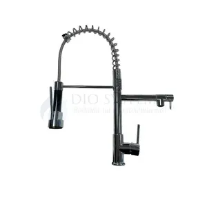 Смесител за вода с Гъвкава глава, Топла и Студена вода - Хром