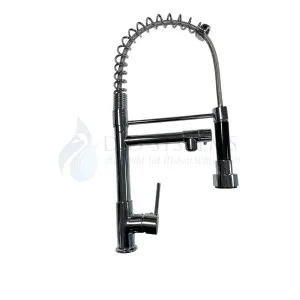 Смесител за вода с Гъвкава глава, Топла и Студена вода - Хром