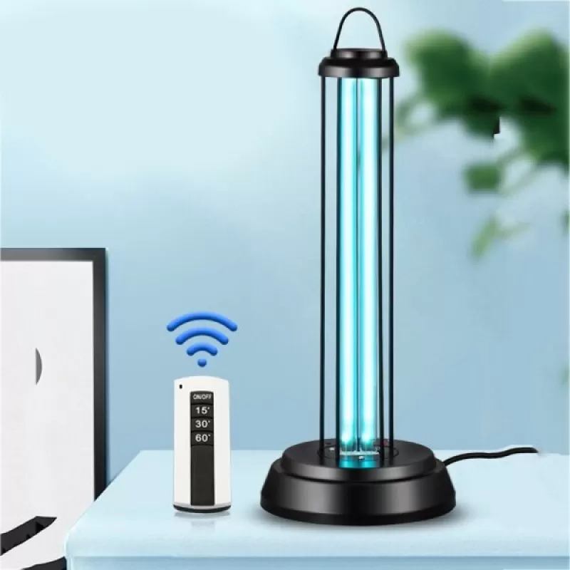 
                    Настолна метална бактерицидна UVC лампа 60W, 90 кв.м., Таймер