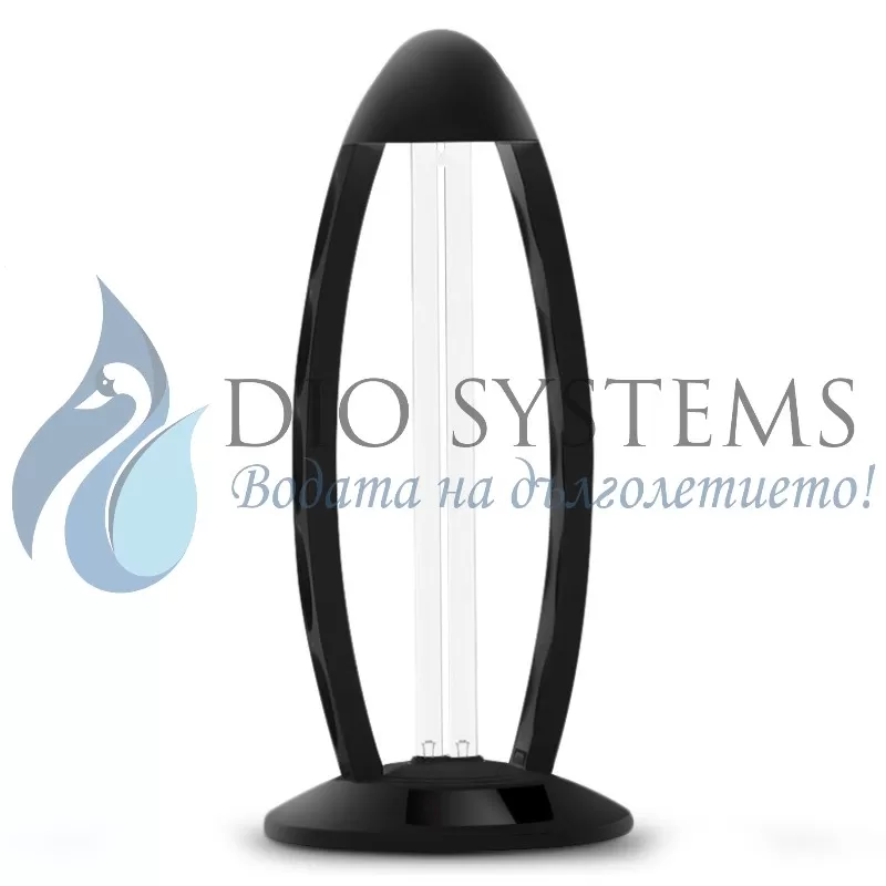 
                    Настолна Бактерицидна UVC лампа Biogenis, 38w, 60 кв.м., Вграден таймер, С озон